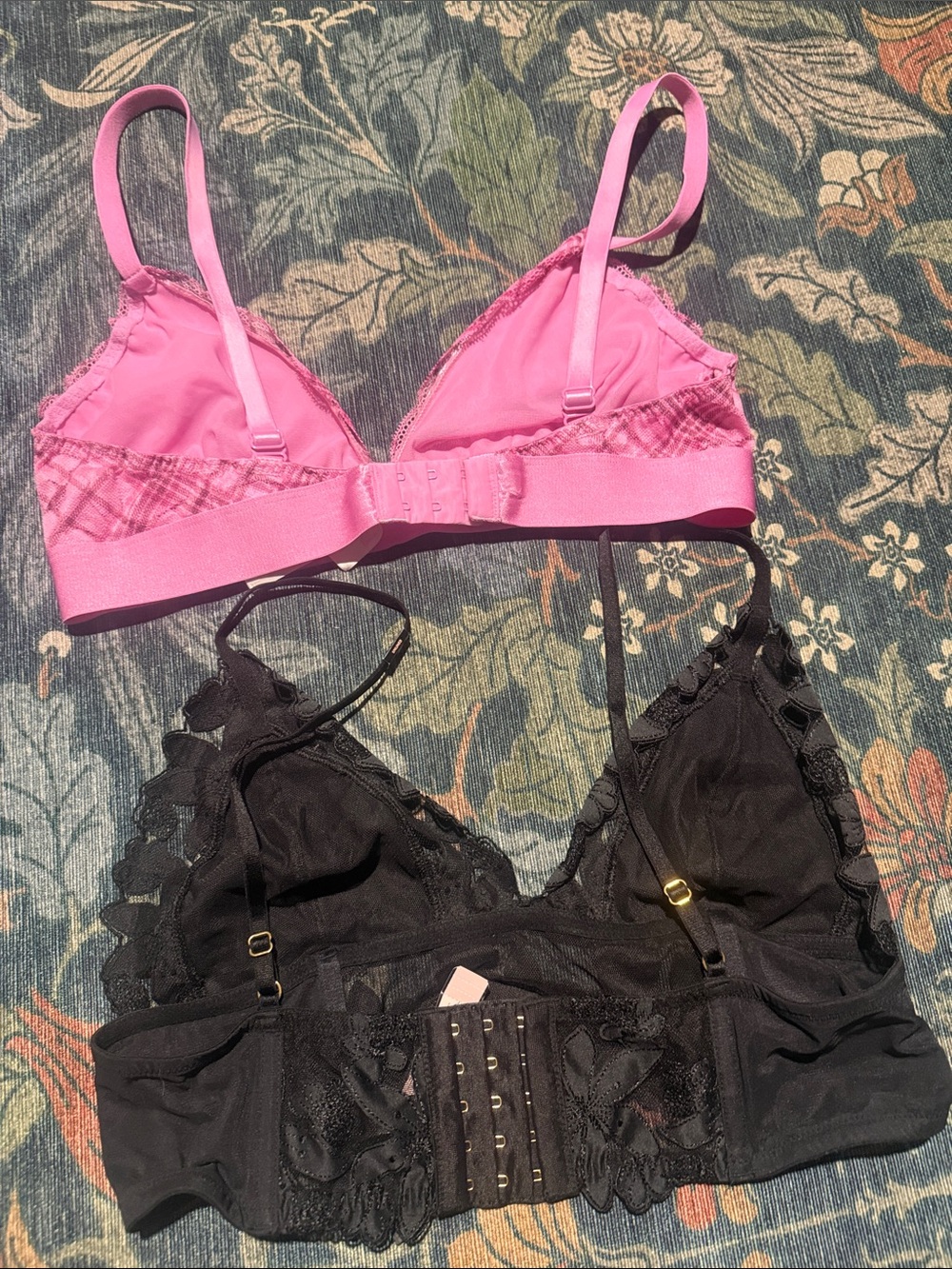 Pink & Black Lace Bralette Set - Women Intimates - Picture 3 of 3